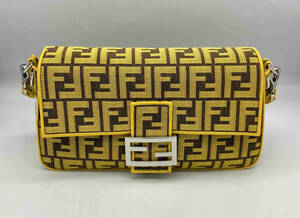 FENDI FRAGMENT BAGUETTE FABRIC 8BR600AR1YF1NPM バッグ イエロー フェンディ