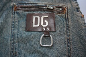 【DOLCE＆GABBANA】ドルチェアンドガッバーナ　ジーンズ　ファスナー　DGパッチ　４６　