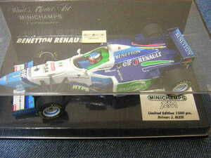 1/43　MINICHAMPS　T2M特注　1996年フランスGP　ベネトンルノーB196#3　J・アレジ