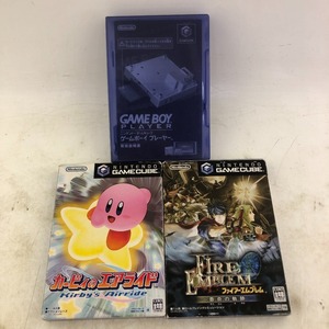 03w00903/1円～【3点セット】ゲームキューブ GC ソフト /カービィのエアライド/ファイアーエムブレム 蒼炎の軌跡/ゲームボーイプレーヤー