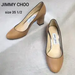 JIMMY CHOO ジミーチュウ パンプス レザー ベージュ 35 1/2