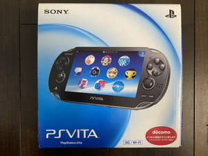 1円〜【新品未使用】★ソニー SONY PSvita PlayStation Vita ヴィータ 3G/Wi-Fiモデル クリスタルブラック限定 PCH-1100AB01(1)