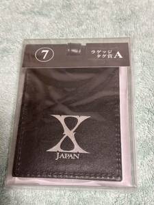 X JAPAN 1番くじ ラゲッジタグ賞 A 黒　ブラック　未開封品 YOSHIKI toshl HEATH パタ　SUGIZO バッグタグ　スーツケースタグ　ラベル　鞄