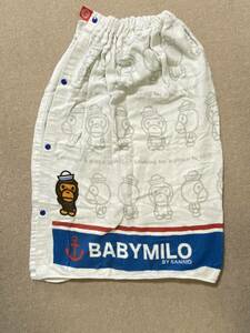 廃盤 レア SANRIO A BATHING APE BABY MILO サンリオ エイプ ベイビー マイロ ラップタオル バスタオル 水泳 プールタオル 着替え タオル