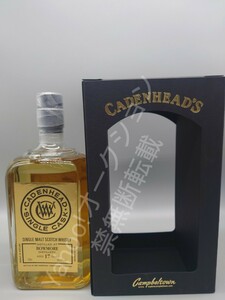 ボウモア 2002-2019 17年 ケイデンヘッド ゴールドラベル カスクストレングス 53.6% 箱付 Bowmore 2002-2019 17y Cadenhead