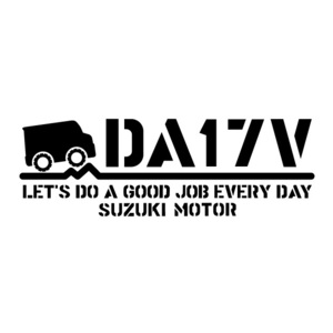 ステンシルステッカー『エブリーでお出掛け!!☆DA17V』スズキ☆アウトドア☆世田谷ベース