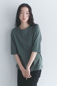 ほぼ日〈O2〉Tee Rosy レディス ハーフスリーブＴ スチールグリーン SIZE1 定価6,490円 綿100% 