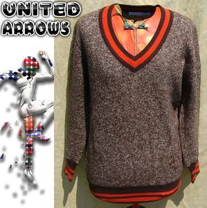 即決◆UNITED ARROWS / BEAUTY&YOUTH◆茶オレンググーkt◆多分Sぐらい◆古着