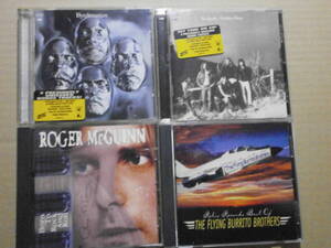 ザ・バーズなど4枚で 「Byrdmaniax」「Father Along」「Roger McGuinn-Bom to Rock and Roll」「Flying Burrito Brothers-Relix best」