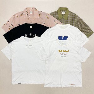 ●Karl Helmut カールヘルム 6点 まとめ売り トップス シャツ Tシャツ 半袖 総柄 プリント メンズ サイズMIX 卸 古着 現状品 1.26kg●