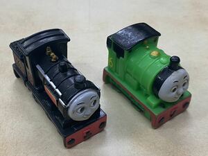 【002】きかんしゃトーマス パーシー&ダグラス　ソフビ指人形　2体まとめて