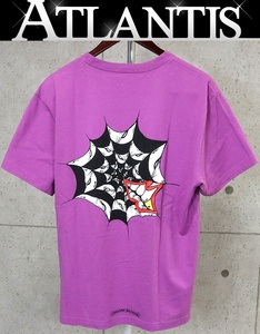 CHROME HEARTS 銀座店 クロムハーツ PPO PHYSM マッティボーイ スパイダーウェブ プリント Tee 半袖 メンズ size:XL 紫 96546