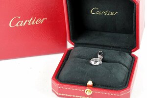 【超美品】Cartier カルティエ ラブチャーム フルダイヤ 7P K18WG 750 2.1g ブランドジュエリー【NY97】