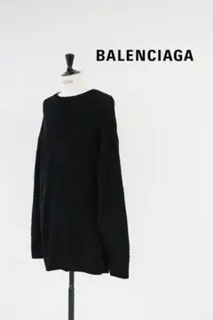 21AW BALENCIAGA  バレンシアガ ロゴジャガード コットンニット