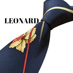 ★LEONARD★　レオナール　ネイビー系　総柄