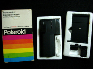 美品 ポラロイド ストロボ フラッシュ polaroid polatronic 2 electronic flash 2350 mount / tripod socket 2352 三脚マウント sx70 sx-70