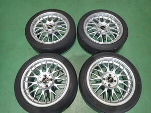 BBS 16×6.5Ｊ　+40/48　4-100　ＲＧ525/ＲＧ518　16インチアルミホイール４本セット　195/45Ｒ16　夏タイヤ　24040208