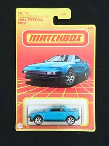 ★マッチボックス★ Target限定 1984 TOYOTA MR2 青メタ 右ハンドル ライトダウン トヨタ 1984 AW11 AW ターゲット 2022 (送料220円~)