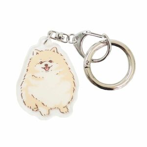 新品★アクリルキーホルダー★ポメラニアン★クッキー★犬雑貨★送料180円可