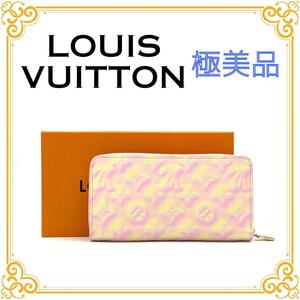 LOUIS VUITTON ルイヴィトン M81279 モノグラム アンプラント ジッピーウォレット レディース 長財布 レザー ラウンドファスナー 極美品 