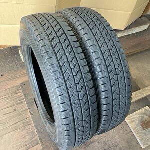 スタッドレス155/80R14LT 2本／88/86N／BS VL1 7分上 送料込4400円〜 A4675-22