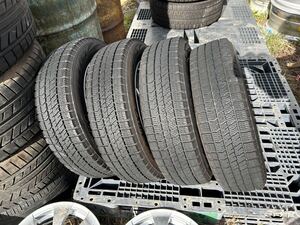 155/65R14 75Q ブリヂストン BLIZZAK VRX2 社外品ホイール Weds 14インチ 14x4.5J +45 100/4H スタッドレス 中古4本 2022年製 バリ山