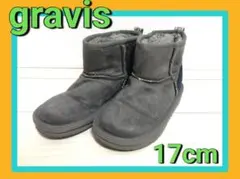 gravis グラビス キッズ ムートンブーツ 17cm