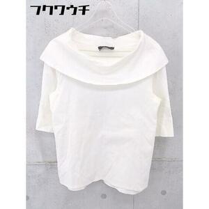 ◇ UNTITLED アンタイトル 五分袖 Tシャツ カットソー サイズ2 ホワイト系 レディース