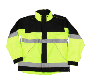 【3007】実物　新品　アメリカポリスジャケット　HIGH　VIZ（高視認性）USサイズＭ