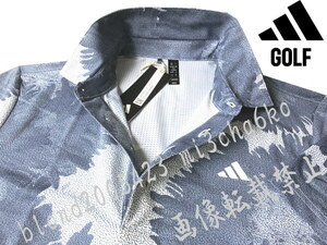 ■新品【adidas GOLF】アディダスゴルフ ラージフラワー柄 吸湿性&通気性 半袖ポロシャツ■WN/XXL