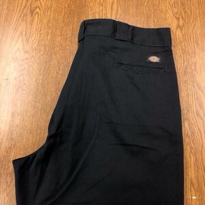 【FI074】Dickies 874 W40 L32 大きいサイズ ビッグサイズ ワークパンツ ブラック 黒色 メンズブランド古着 ディッキーズ 送料無料