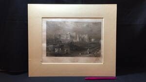 【真作 J.M.W.Turner(ターナー)/銅版画13】『Kenilworth Castle』●イギリスロマン主義●縦33.5×横40.5㎝●検)リトグラフ/水彩画/風景画