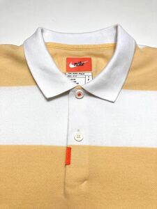 美品 NIKE ナイキ ボーダーポロシャツ THE NIKE POLO DRY FIT ラガーシャツ 165サイズ