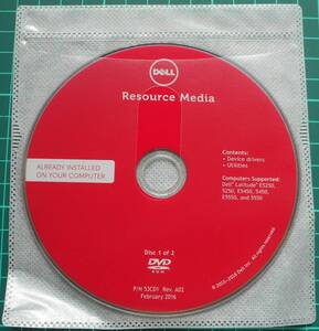 DELL Resource Media Latitude E5250他 中古（管30）