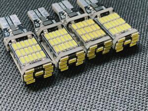 ★T10T16 LED 爆光 45連 6000K ホワイト 12V24V 4個