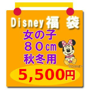 Disney ディズニー SALE セール 【disney_y】 福袋 女の子80cm 秋冬用5 ミニー ミニーマウス 他