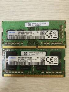 【送料無料】SAMSUNG製 8GB×2枚 計16GB （8GB 2R×8 PC3L 12800S、8GB 1R×8 PC4 2400T