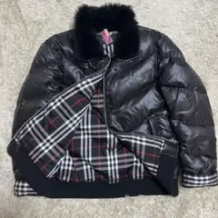 美品　Burberry Black Label ダウンジャケット ノバチェック