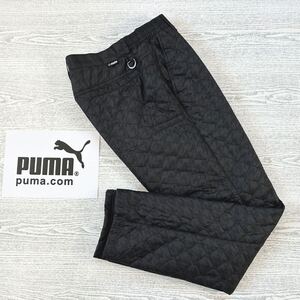 ★超美品★PUMA Golf プーマ / W78-84㎝ / 千鳥チェックエンボス 中綿防寒キルト パテッドパンツ / サイズＭ