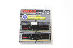 未使用品/UMAX UM-DDR4D-2666-32GBHS デスクトップPC用メモリー UDIMM DDR4-2666/8/4×2