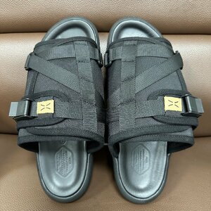 新品未使用 参考定価6万 VISVIM ビズビム CHRISTO SANDAL クリスト サンダル スリッパ 靴 シューズ ブラック 中村ヒロキ サイズL