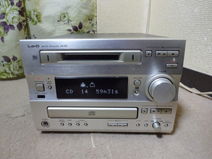 Lo-D　ヒタチ CD/MD/チューナーコンポ　AX-M7 MDは動作 ジャンクにて