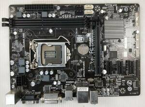 【中古パーツ】BIOS確認のみ、GIGABYTE GA-H81M-D3V-JP マザーボード ＩＯパネル LGA1150 ■MB4178