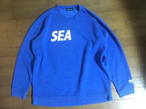 即決!!青XL 初期ロゴ WIND AND SEAスウェット WDSウィンダンシー SEA(small)SWEAT オーバーサイズ/パーカーHOODIEプルオーバーPULLOVER