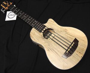 選定個体 4270 KALA UBASS-SP-MAPL-FS カラ ウクレレベース Uベース スポルテッドメイプルボディ Spalted Maple u-bass