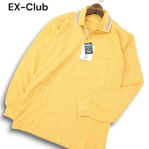 【新品 未使用】 EX-Club イーエクスクラブ レナウン 通年 長袖 鹿の子 ポロシャツ Sz.L　メンズ 日本製　A4T10282_A#C