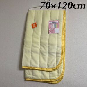 新品 ベビー用 敷きパット 70×120cm イエロー 黄色 タグ付き 未使用 あったか