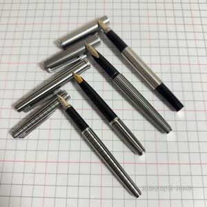 1000円〜　ペン先18K 18金　2本　14K 2本　PLATINAM プラチナ　PILOT パイロット　万年筆　ペン　筆記具　シルバーカラー　4本　送料無料