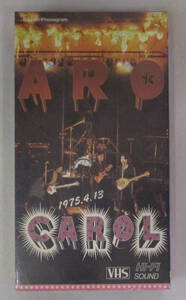 VHSビデオテープ CAROL　燃えつきるキャロル ラストライブ　送料410円