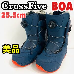 25.5cm スノーボードブーツ CrossFive BOA ボア　X5 PX-BOA スノボ　ブーツ　シューズ